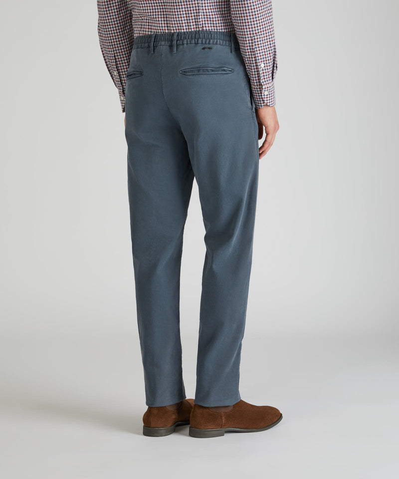 Slowear Pantalone slim fit in satin di cotone Vendite Flash