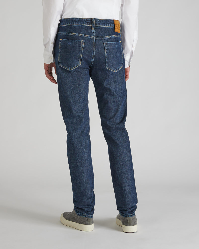 Slowear Pantalone cinque tasche slim fit in denim stretch Negozio