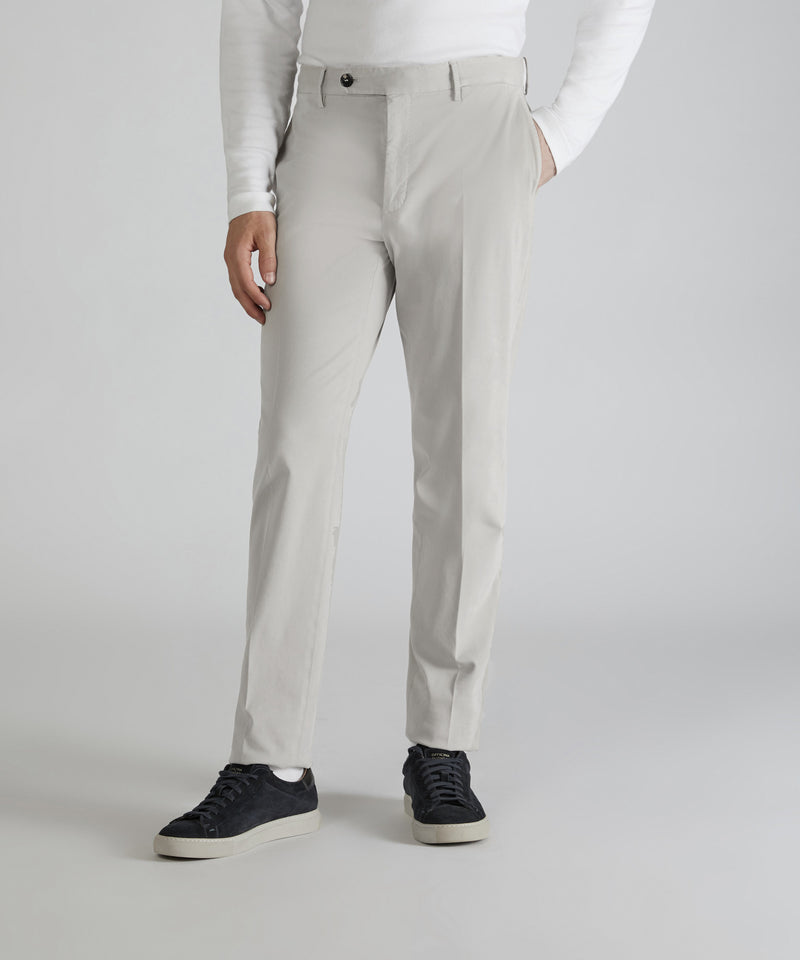 Slowear Pantalone tapered fit in cotone e lyocell Italy
