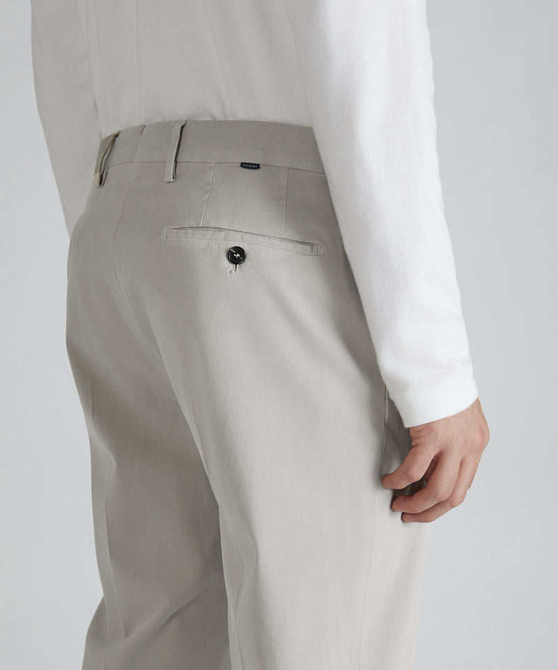 Slowear Pantalone tapered fit in cotone e lyocell Italy