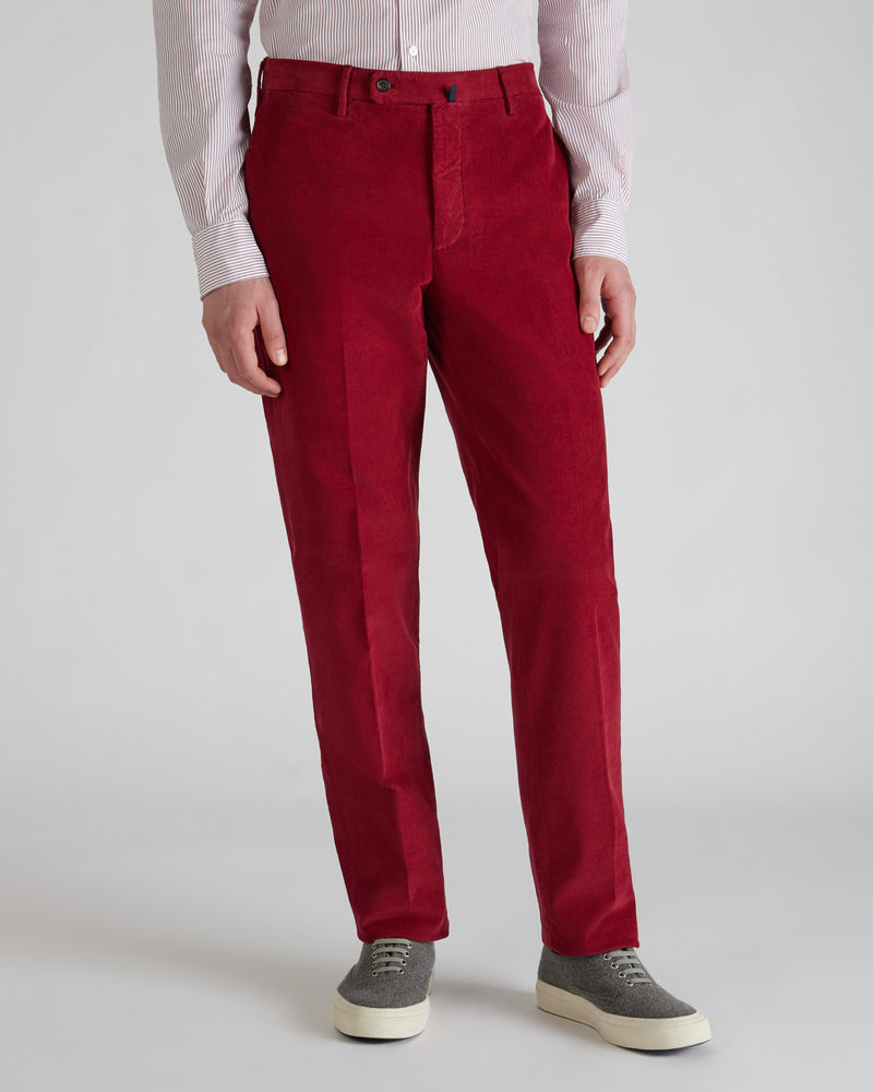 Slowear Pantalone regular fit in velluto a coste In Linea