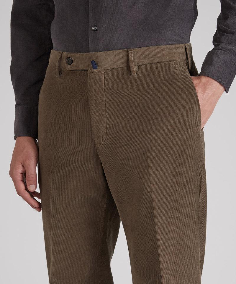 Slowear Pantalone regular fit in velluto a coste Vendita