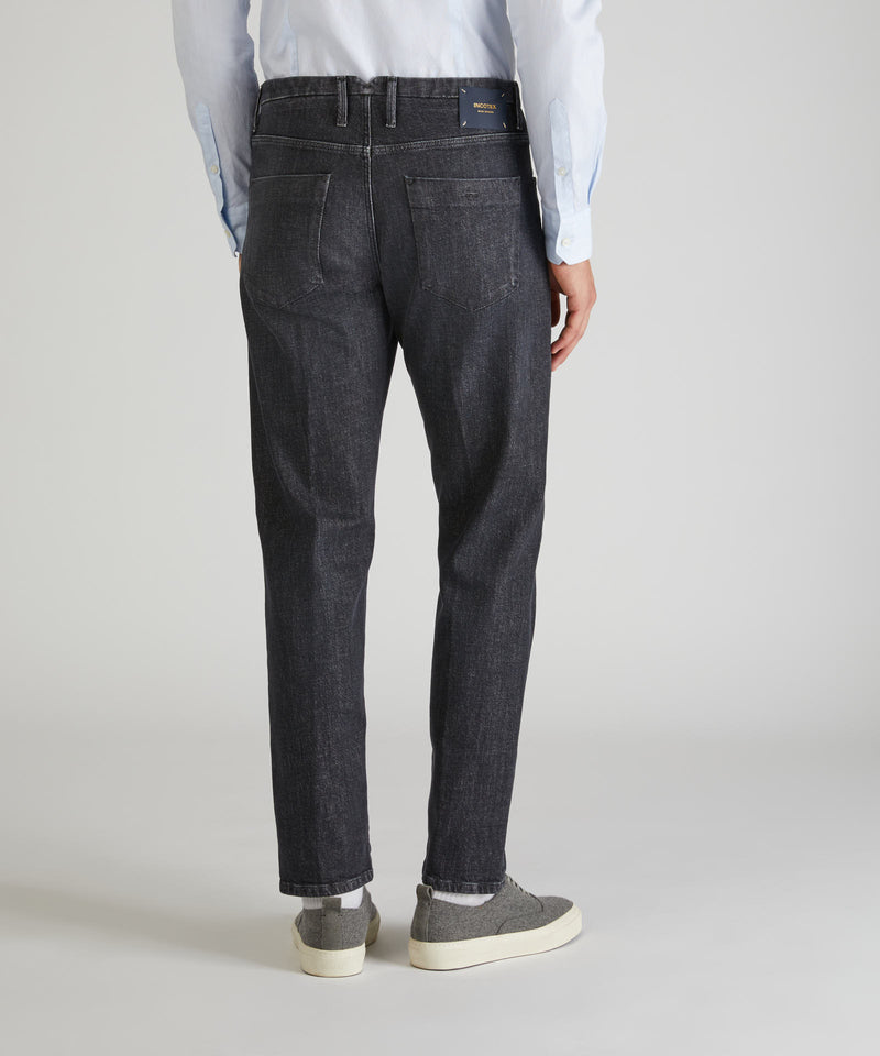 Slowear Pantalone sartoriale in denim stretch Promozione