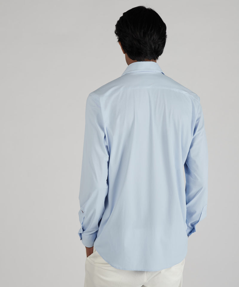 Slowear Camicia slim fit wash & wear in jersey tecnico Spedizione Gratuita