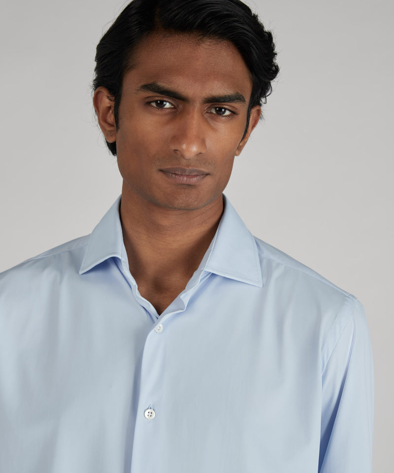 Slowear Camicia slim fit wash & wear in jersey tecnico Spedizione Gratuita