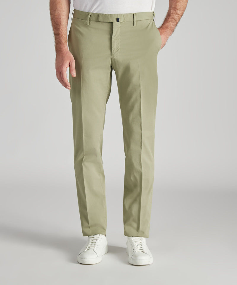 Slowear Pantalone slim fit in cotone certificato Royal Batavia Sottocosto