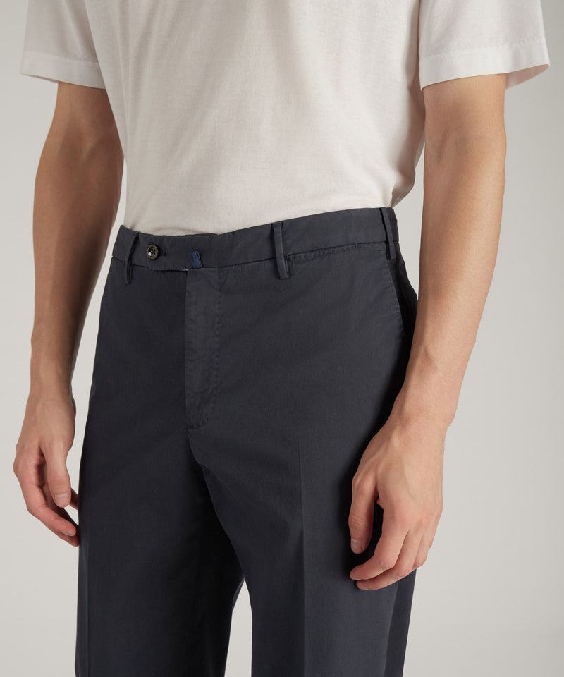 Slowear Pantalone regular fit in cotone certificato Royal Batavia Sottocosto