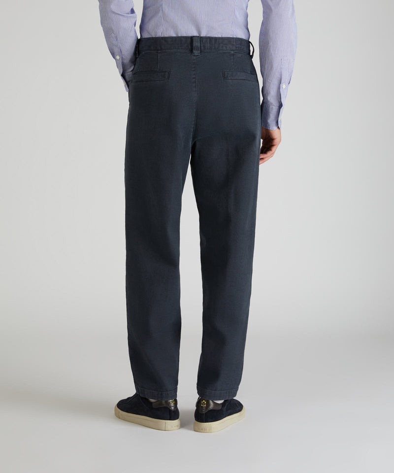 Slowear Pantalone carrot fit in cotone canvas Sconto