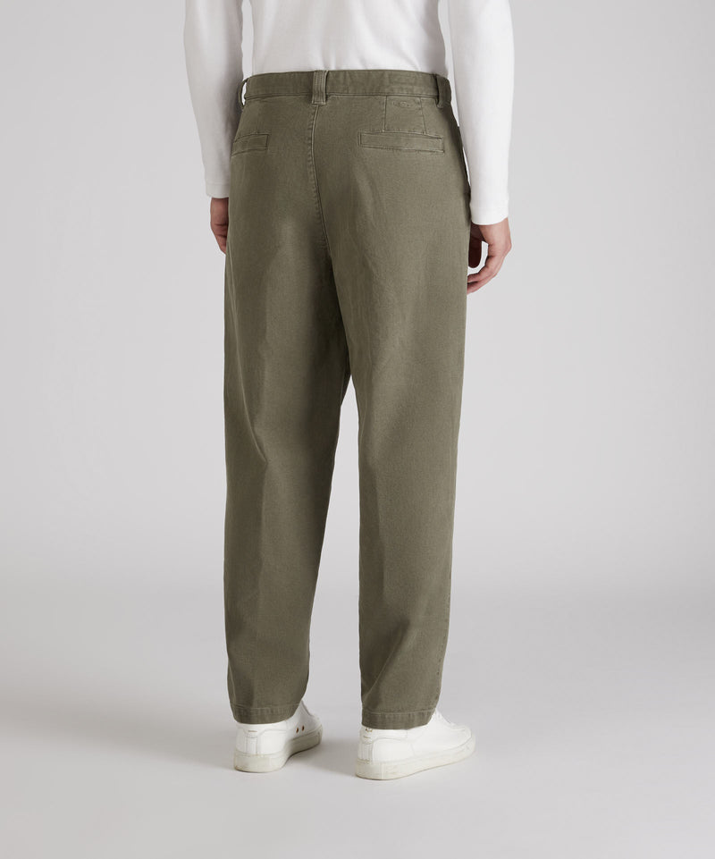Slowear Pantalone carrot fit in cotone canvas Offerta
