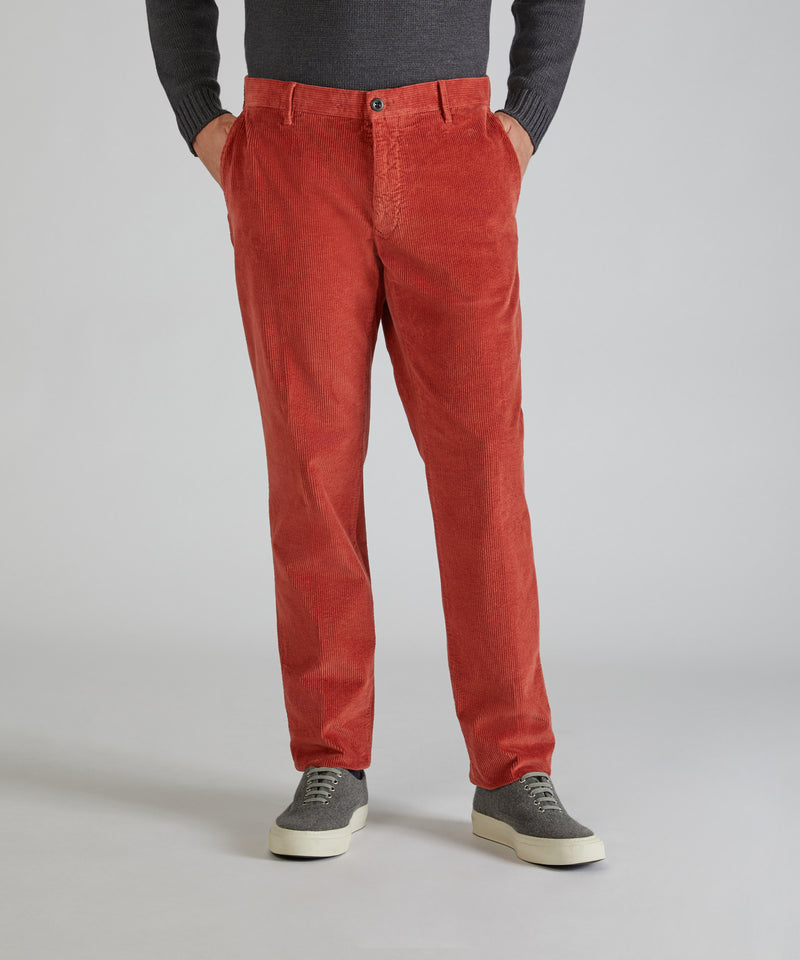 Slowear Pantalone slim fit in velluto Vendita Calda