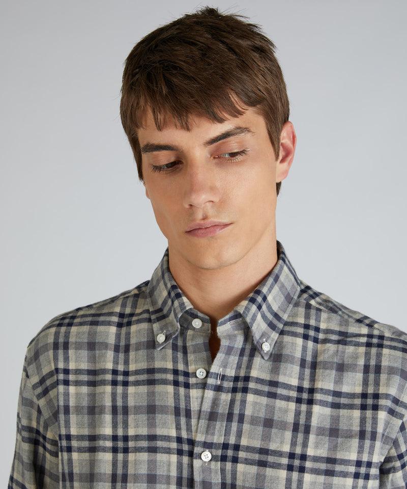 Slowear Camicia casual fit in flanella Offerta