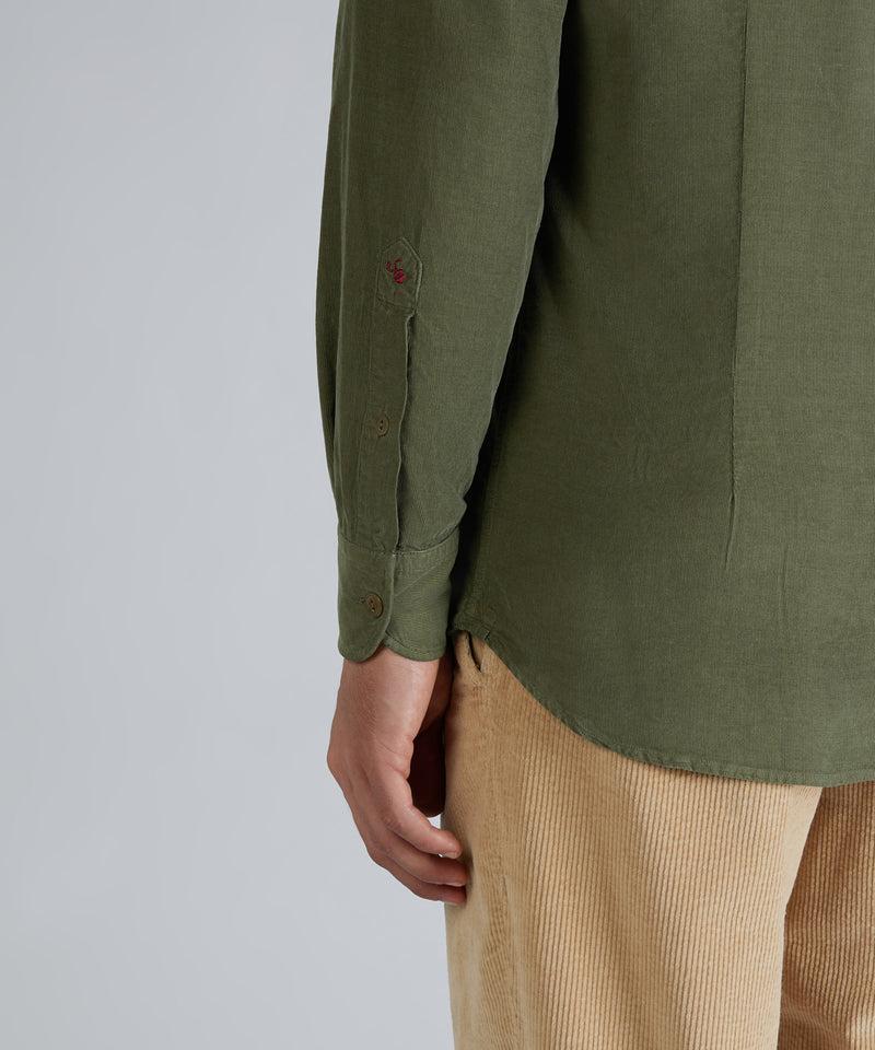 Slowear Camicia slim fit in velluto Vendita Calda