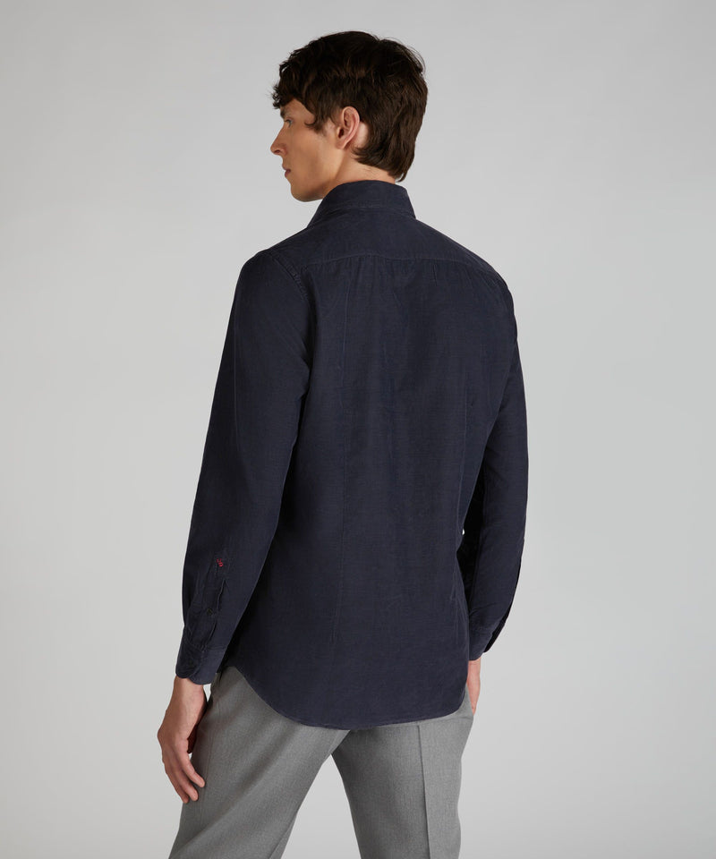 Slowear Camicia slim fit in velluto Vendita Economica