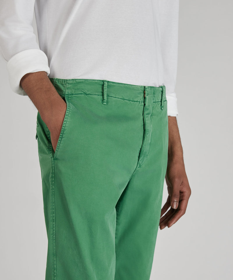 Slowear Pantalone slim fit in gabardina stretch certificata In Vendita
