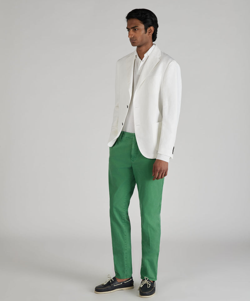 Slowear Pantalone slim fit in gabardina stretch certificata In Vendita