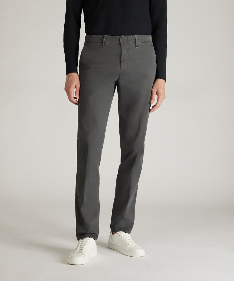 Slowear Pantalone slim fit in gabardina stretch certificata Saldi