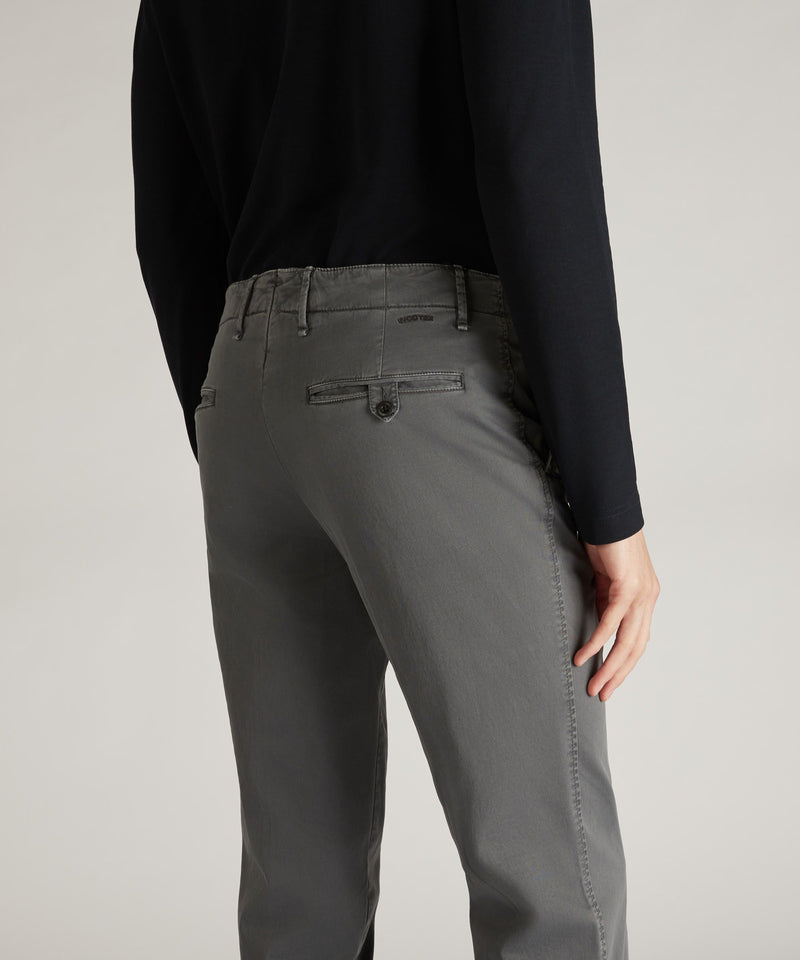 Slowear Pantalone slim fit in gabardina stretch certificata Saldi