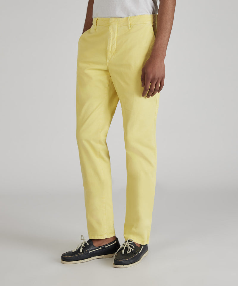 Slowear Pantalone slim fit in gabardina stretch certificata Pezzi Unici