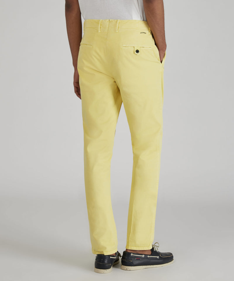 Slowear Pantalone slim fit in gabardina stretch certificata Pezzi Unici