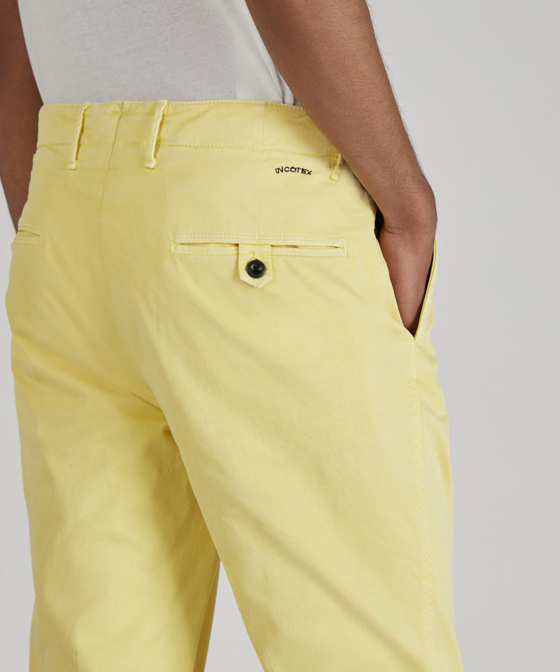 Slowear Pantalone slim fit in gabardina stretch certificata Pezzi Unici