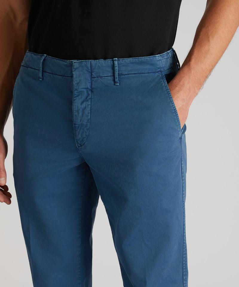 Slowear Pantalone slim fit in gabardina stretch certificata Negozi Online
