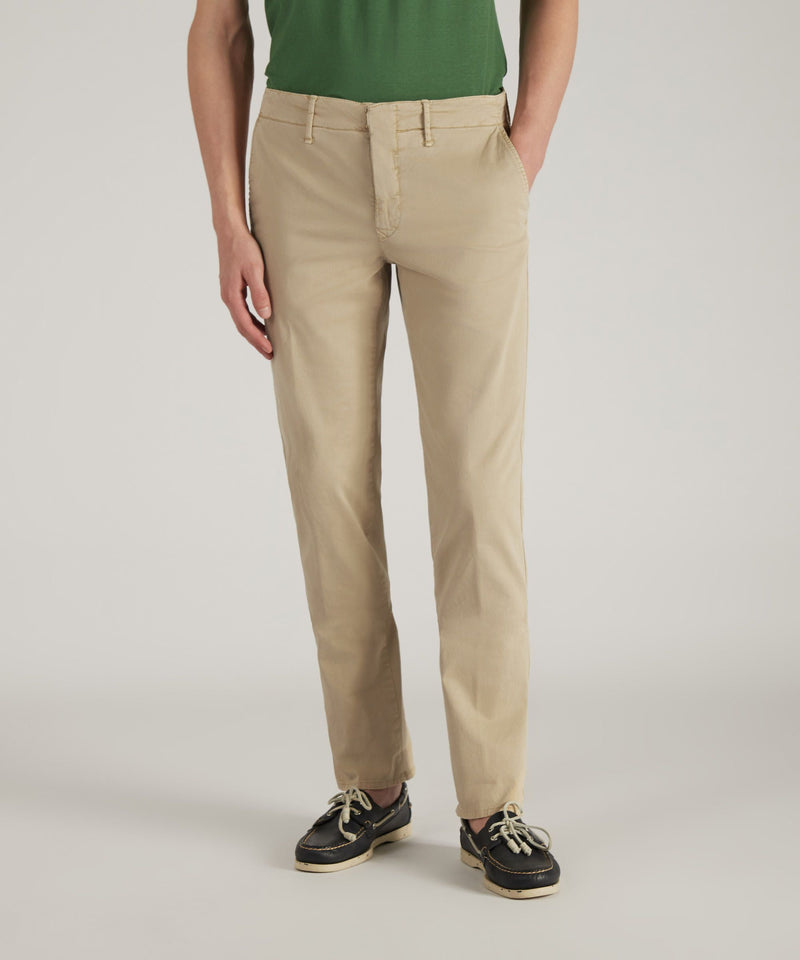 Slowear Pantalone slim fit in gabardina stretch certificata Vendite Flash
