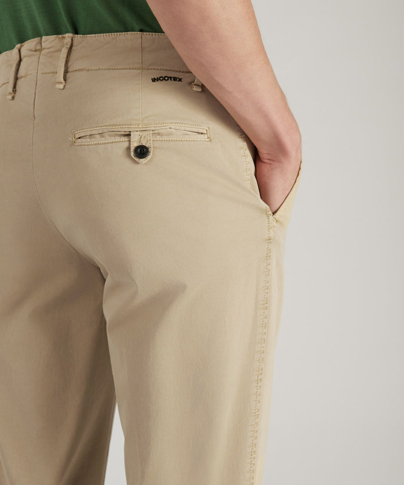 Slowear Pantalone slim fit in gabardina stretch certificata Vendite Flash