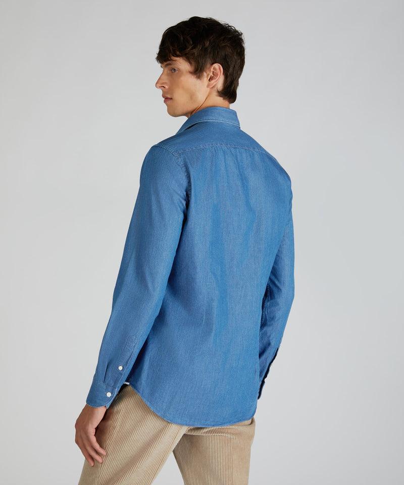 Slowear Camicia regular fit in denim Moda