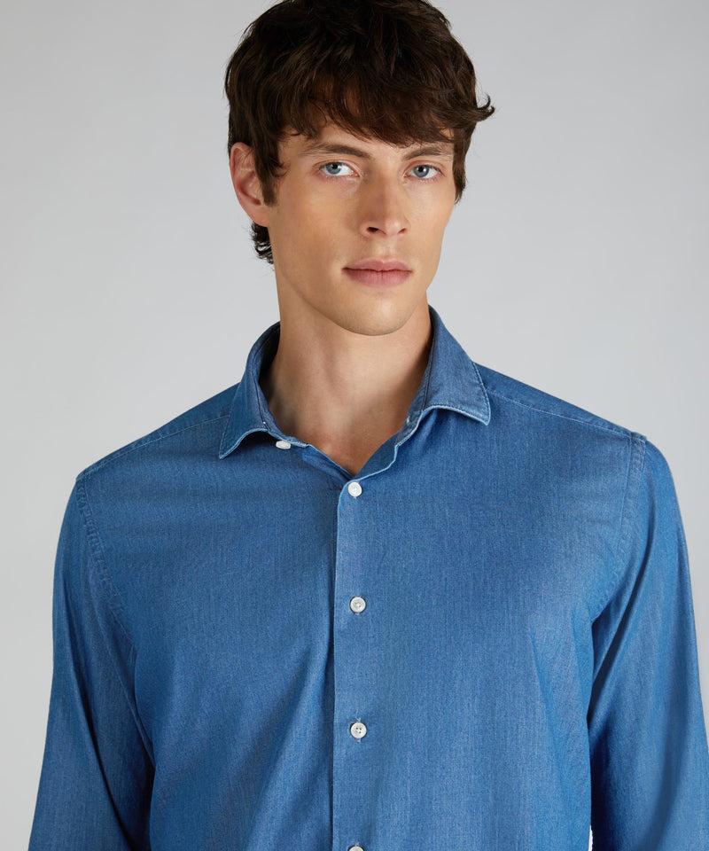 Slowear Camicia regular fit in denim Moda