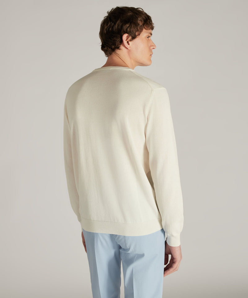 Slowear Girocollo slim fit in cotone crêpe certificato Vendita