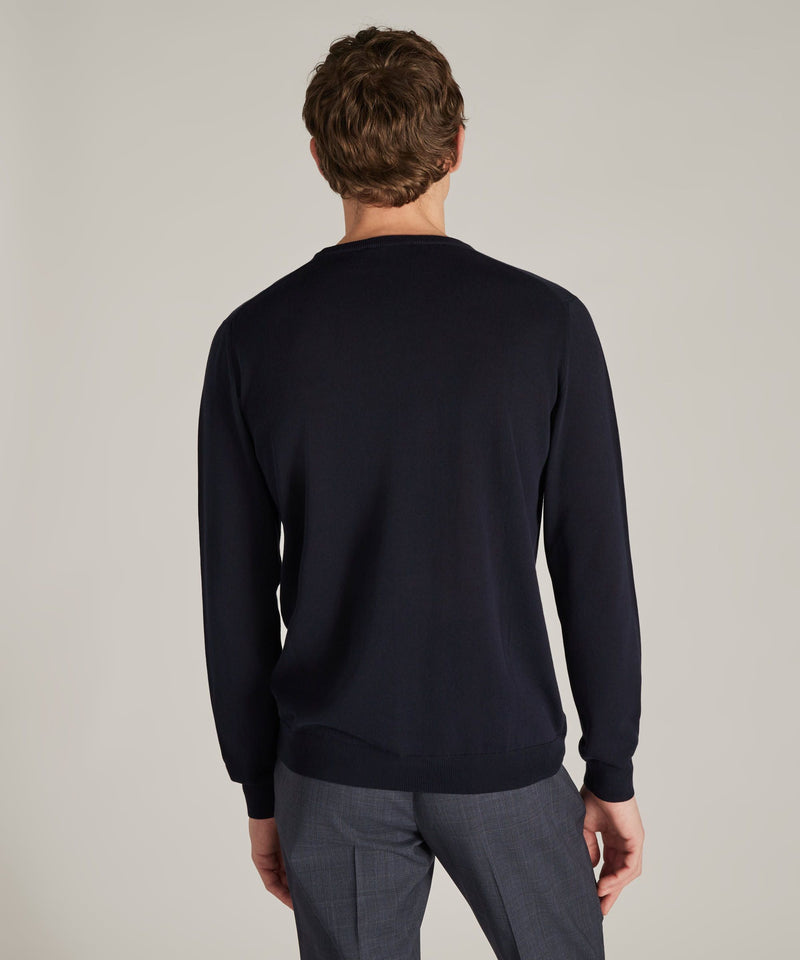 Slowear Girocollo slim fit in cotone crêpe certificato In Vendita