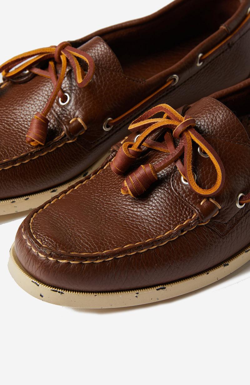 Slowear Scarpa da barca in pelle martellata Negozio