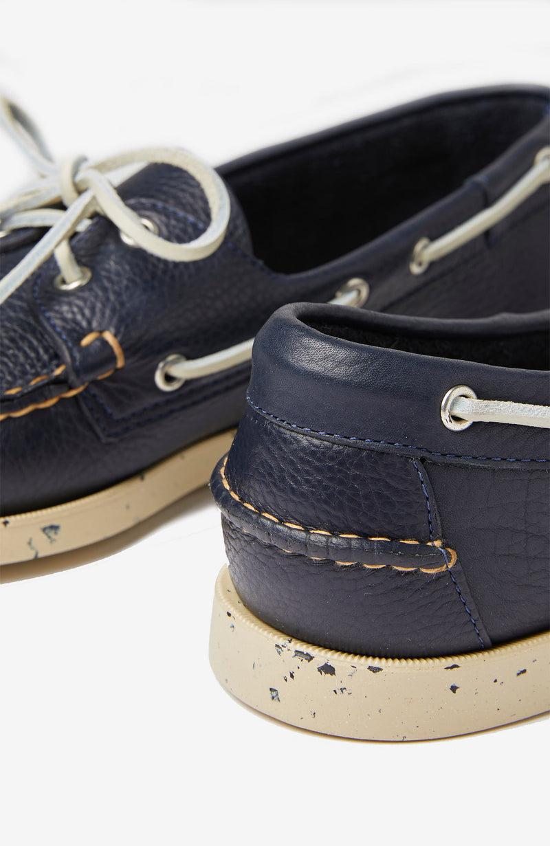 Slowear Scarpa da barca in pelle martellata Affare Del Giorno