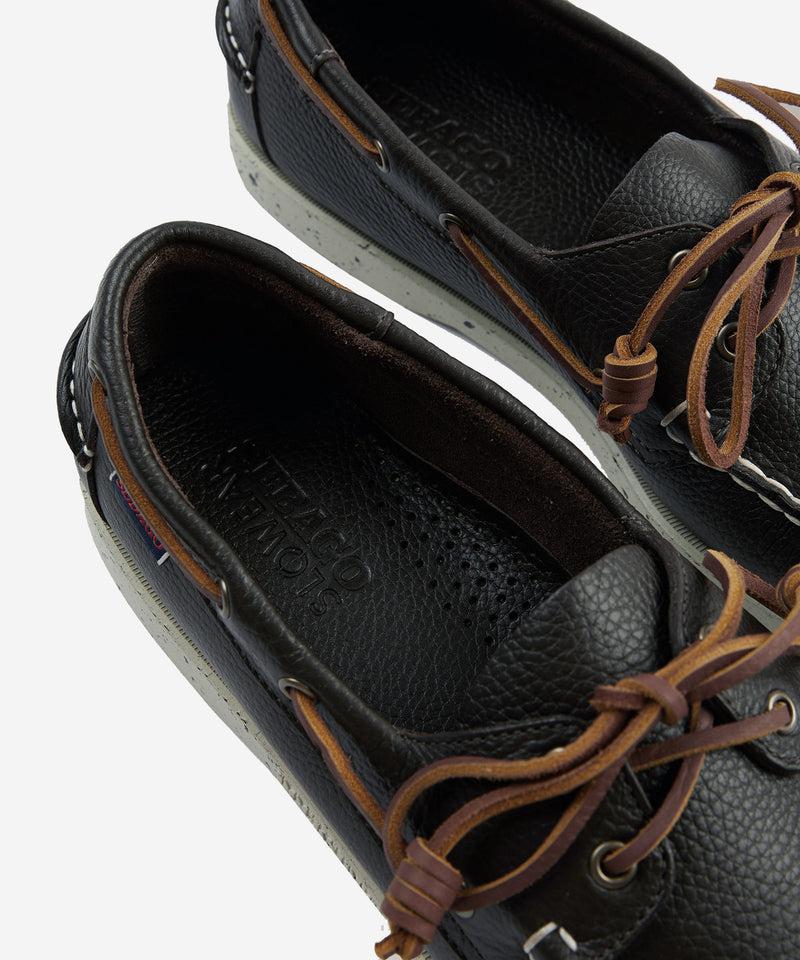 Slowear Scarpa da barca in pelle martellata Sottocosto