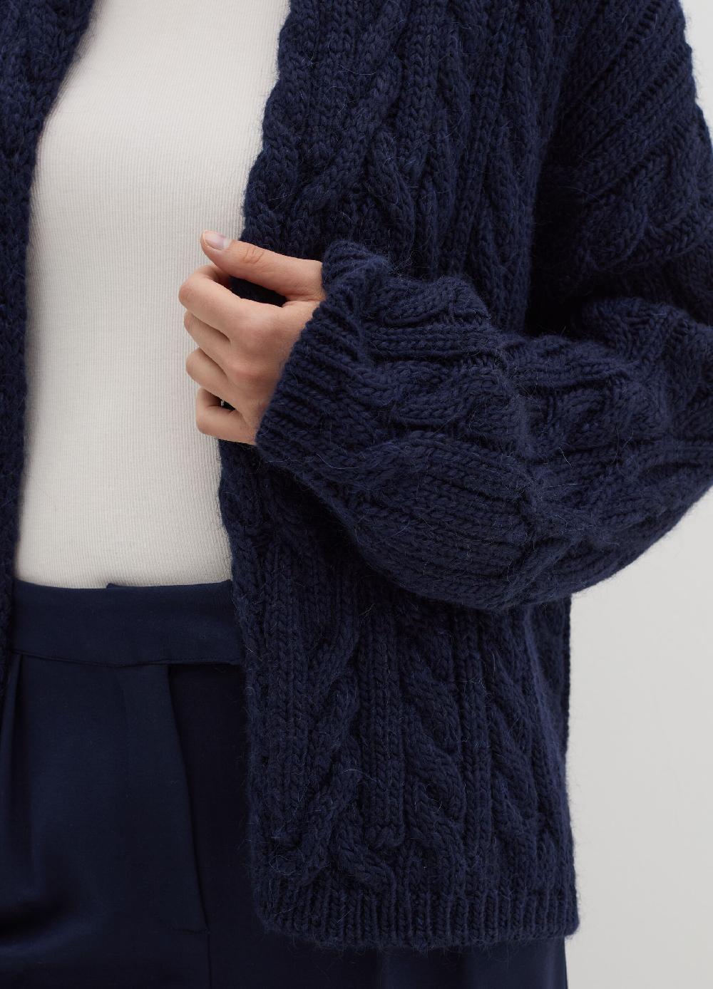 Stefanel Cardigan aperto in stoppino a trecce Affare Del Giorno