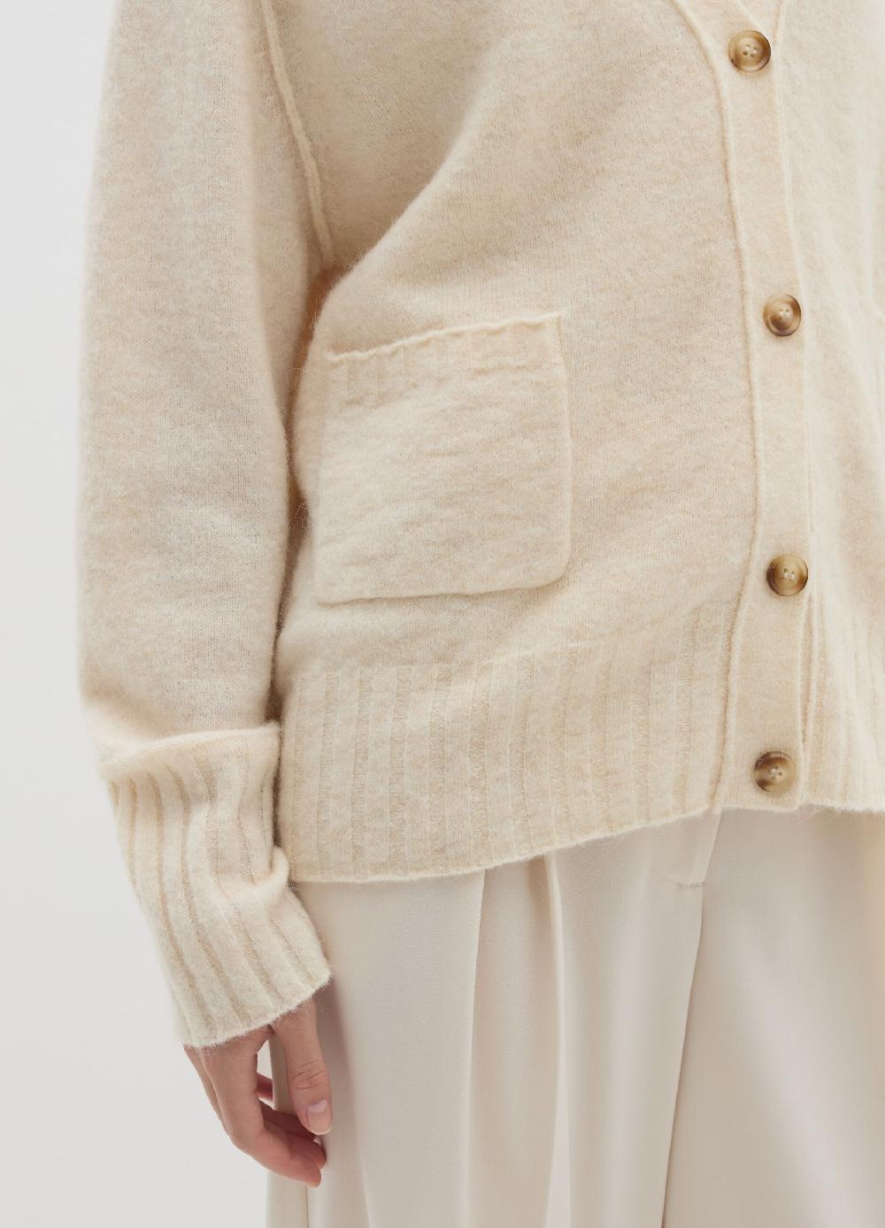 Stefanel Cardigan in misto lana e alpaca con scollo a V Offerta Giorno del Papà