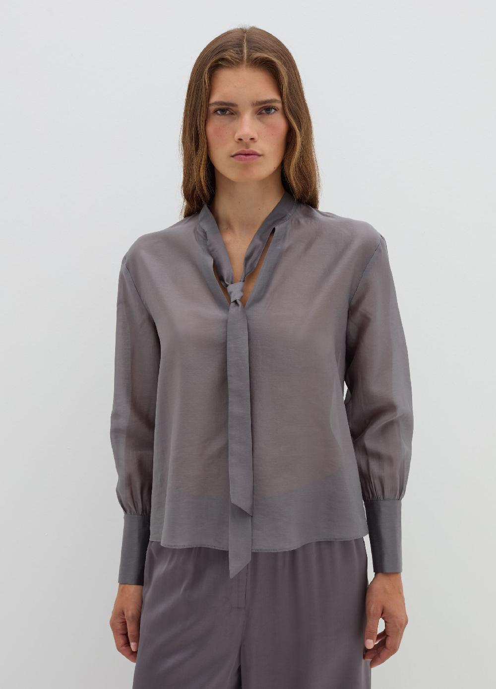 Stefanel Blusa in Tencel muslin con fiocco I Più Venduti