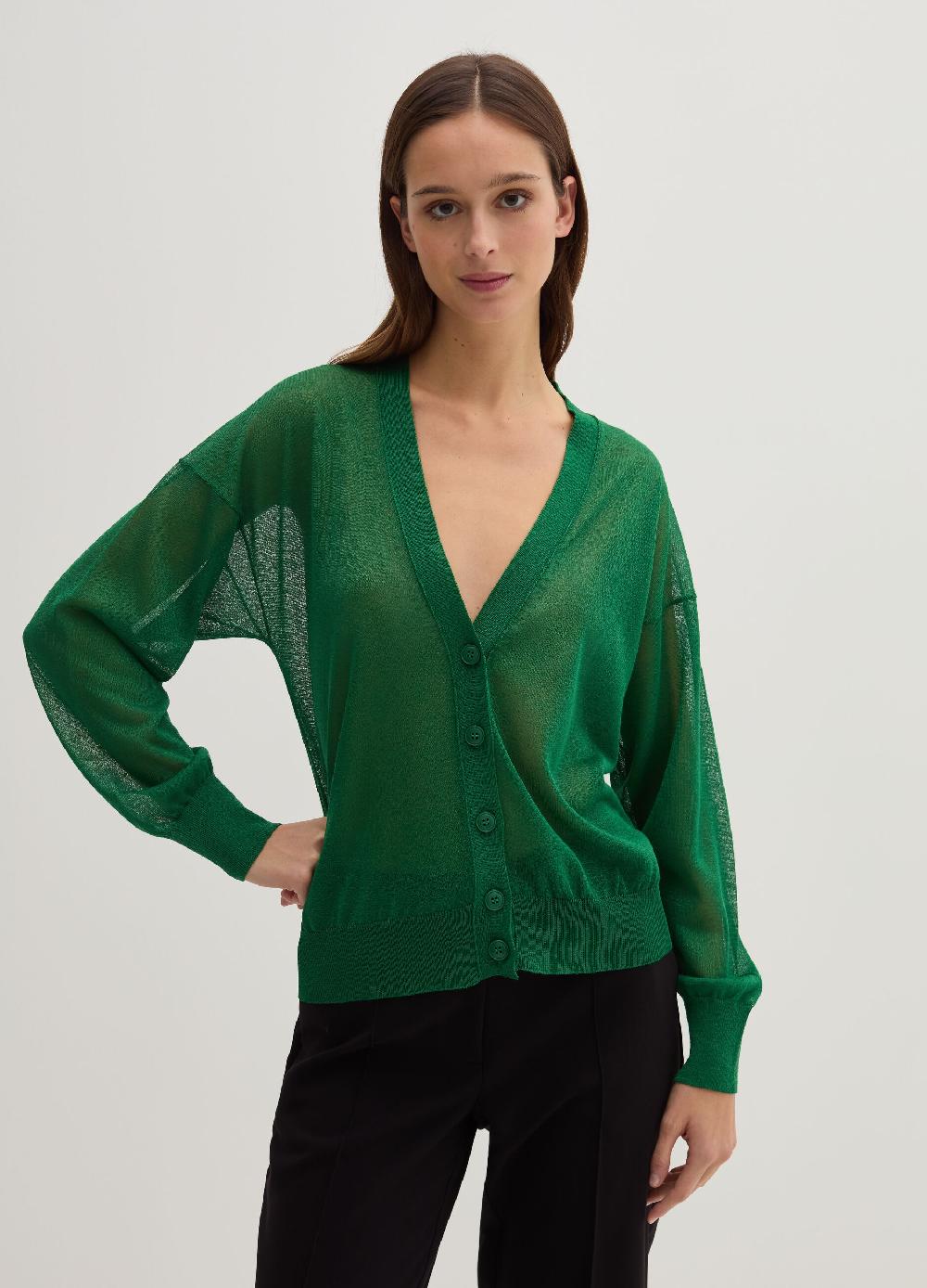 Stefanel Cardigan effetto trasparenza 50% di sconto con spedizione gratuita