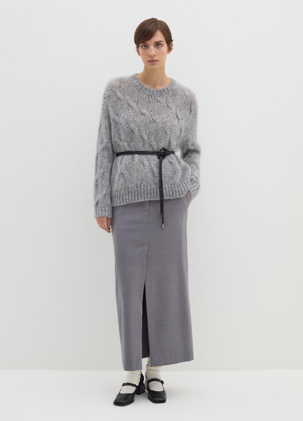 Stefanel Pullover oversize a treccia Italy