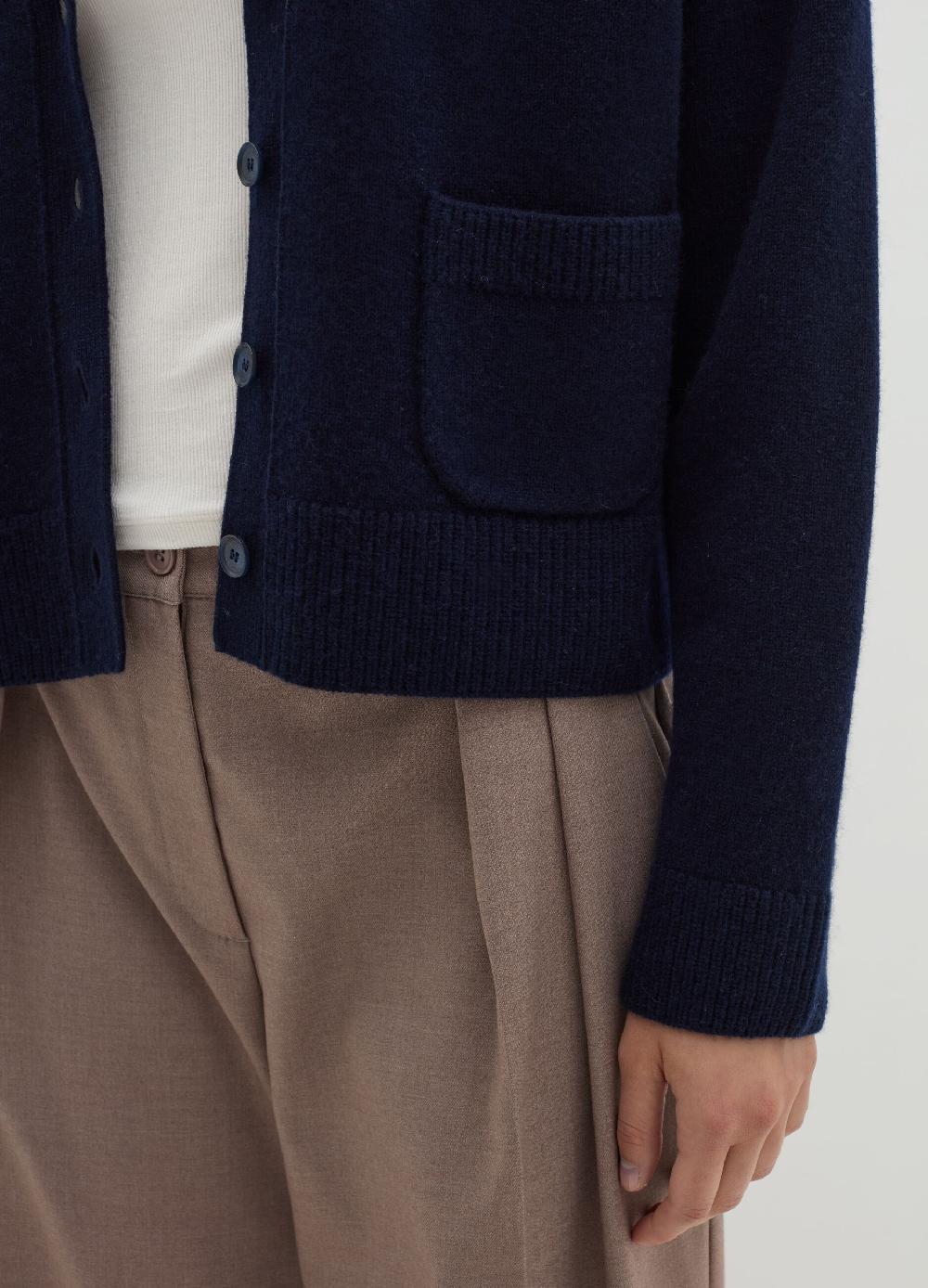 Stefanel Cardigan in lana e cashmere con scollo a V In Linea