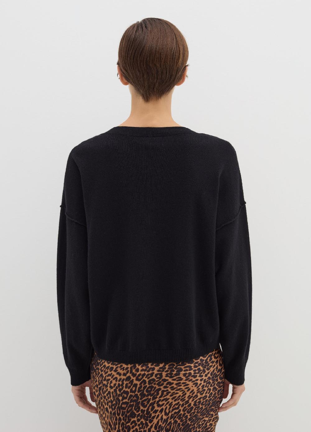 Stefanel Pullover in lana viscosa e cashmere con scollo a V I Più Venduti