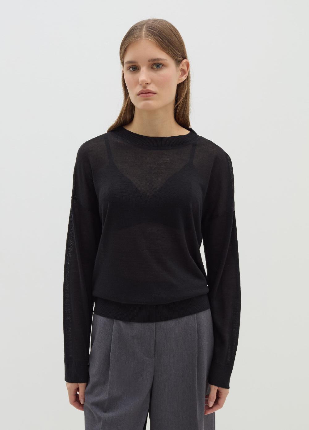 Stefanel Maglia a maniche lunghe in lana e Lyocell Cyber Monday