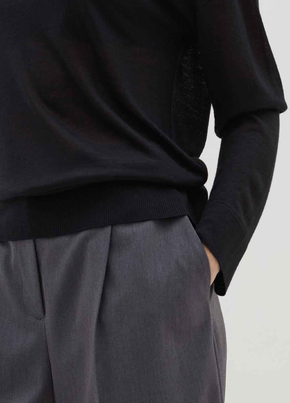 Stefanel Maglia a maniche lunghe in lana e Lyocell Cyber Monday