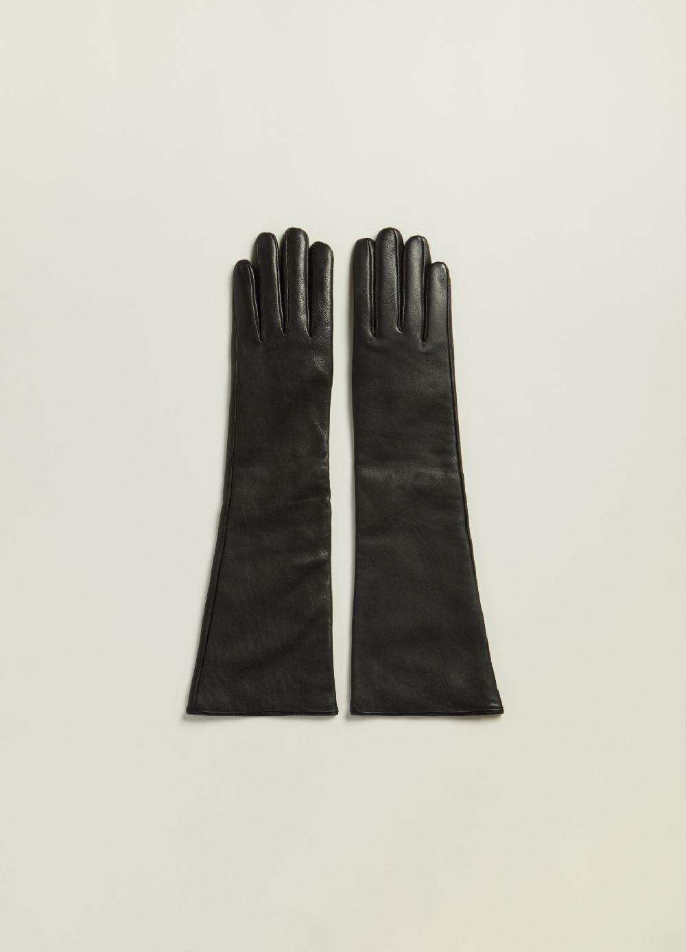 Stefanel Guanti lunghi in pelle Outlet