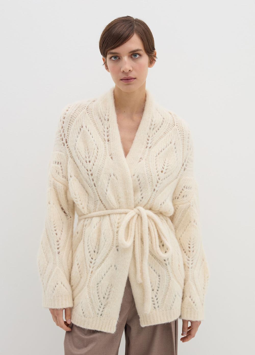 Stefanel Cardigan in alpaca con cintura Economico