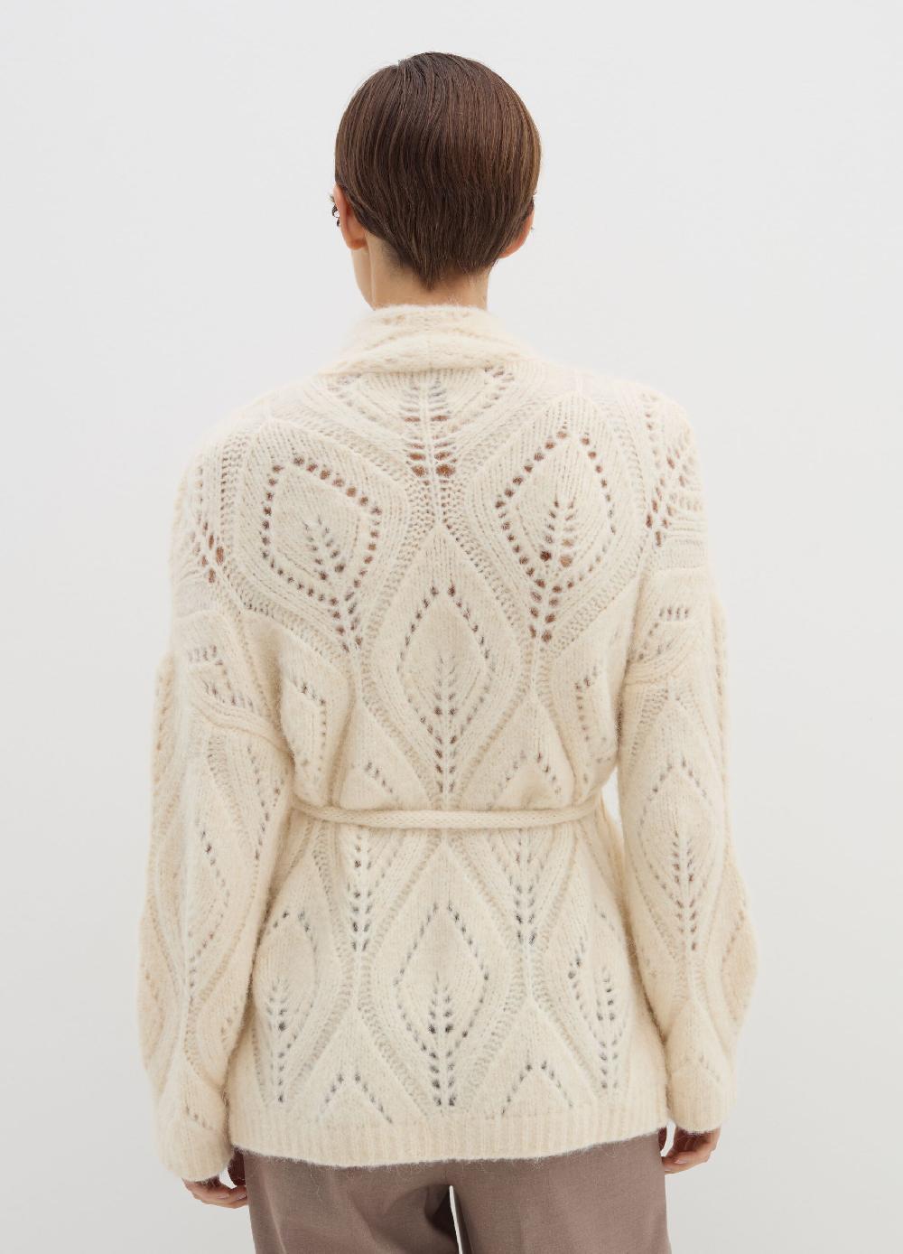 Stefanel Cardigan in alpaca con cintura Economico
