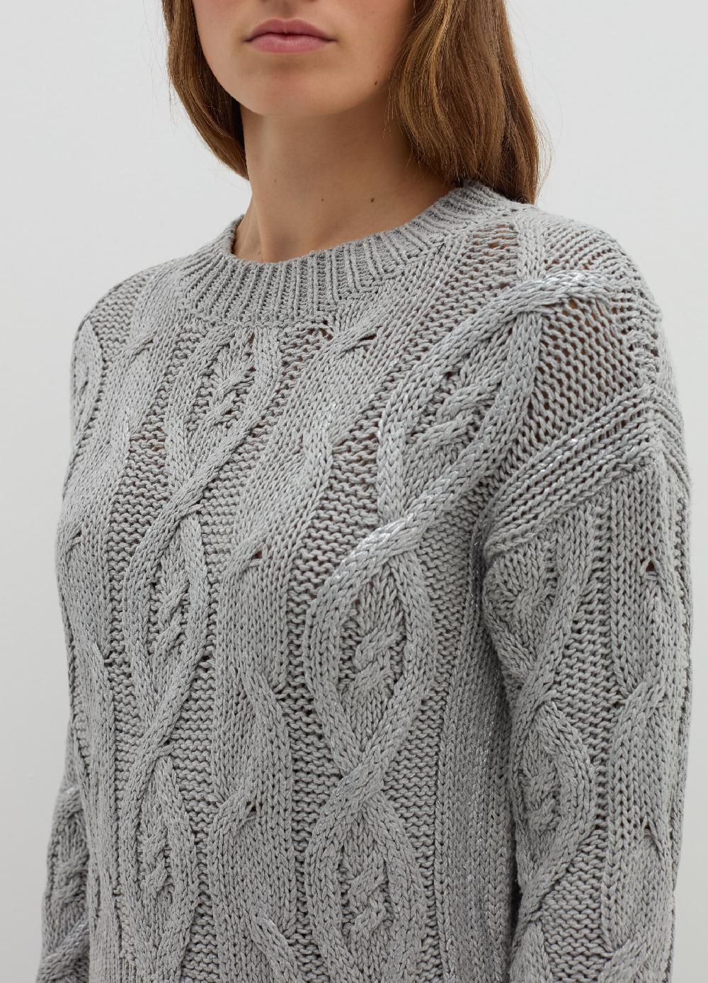 Stefanel Pullover a treccia in misto cotone Sottocosto