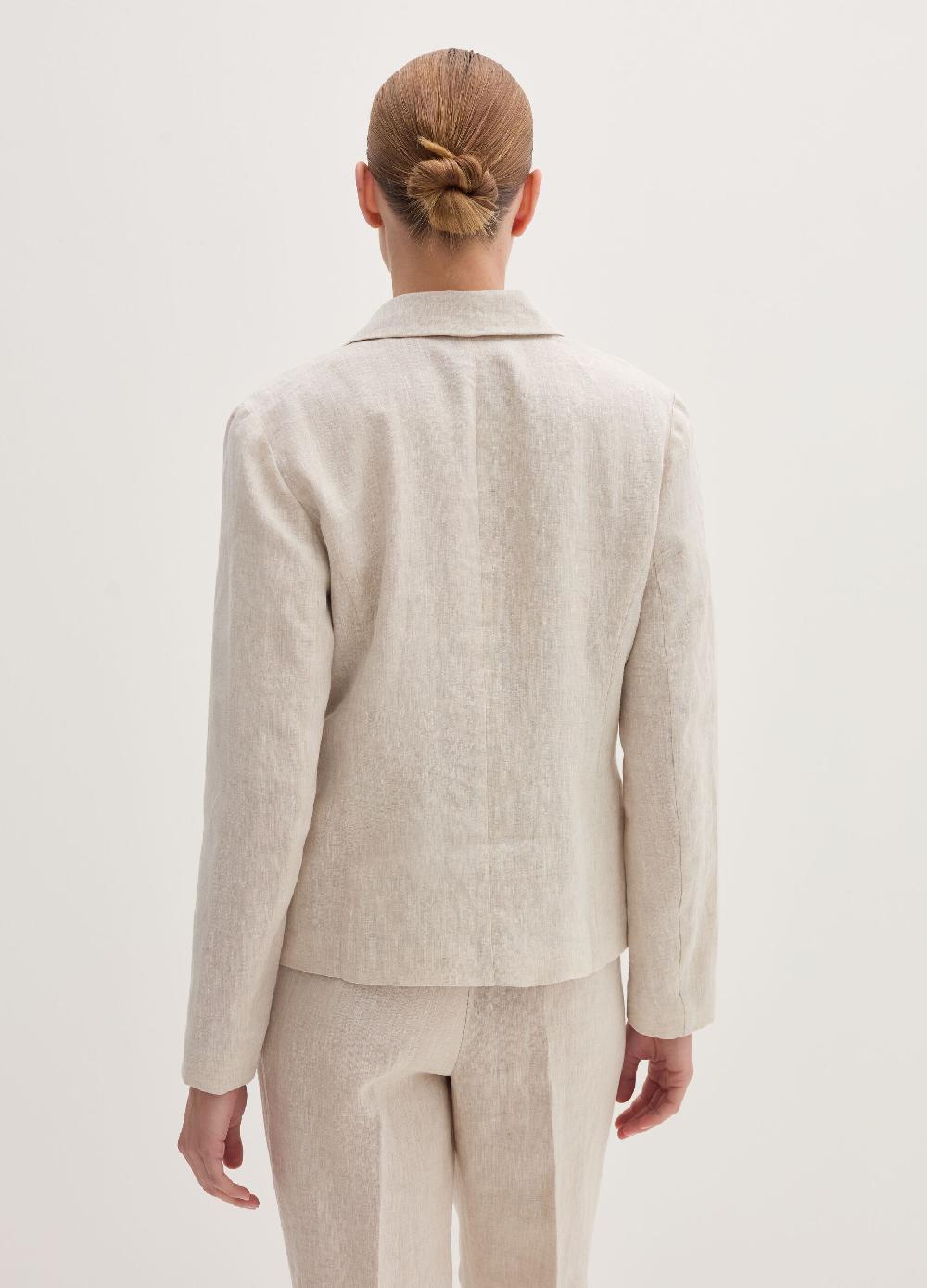 Stefanel Blazer regular fit monopetto in lino Offerta