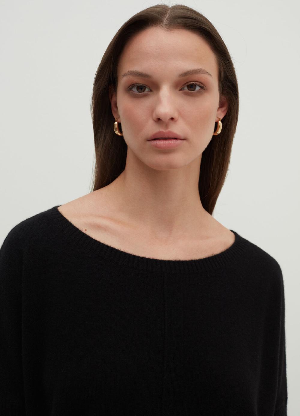 Stefanel Pullover in cashmere scollo a barca Italy