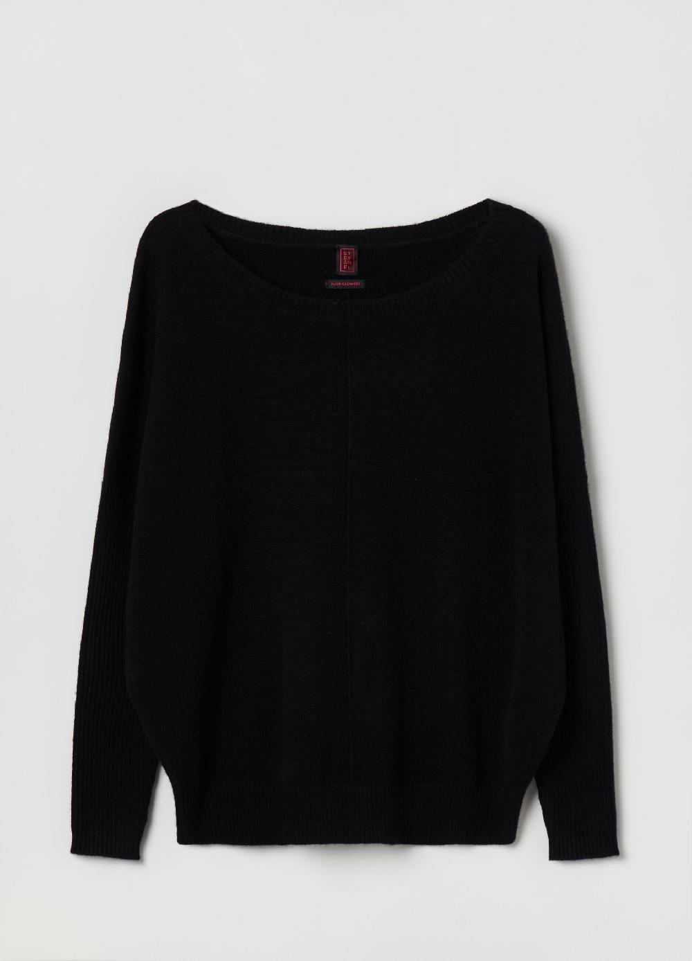 Stefanel Pullover in cashmere scollo a barca Italy